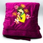 Colcha de Mulan Bordada Granate - Disney