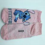 Calcetines Cortos "Shoeliner" Rosa a Rayas Stitch - Disney