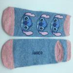 Calcetines Cortos "Shoeliner" Azul y Rosa Stitch - Disney