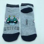 Calcetines Cortos "Shoeliner" Gris y Negro Stitch - Disney