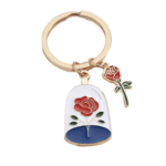 Llavero metálico Rosa Eterna La Bella y la Bestia - Disney