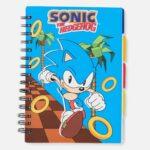 Libreta Espiral Azul Sonic - The Hedgehog